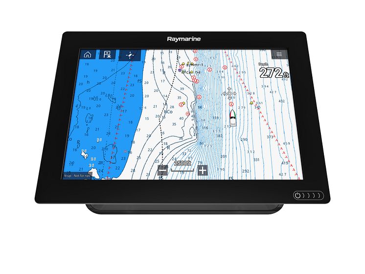 High res image - Raymarine - Lighthouse 3.2 update Axiom 12 front tilt