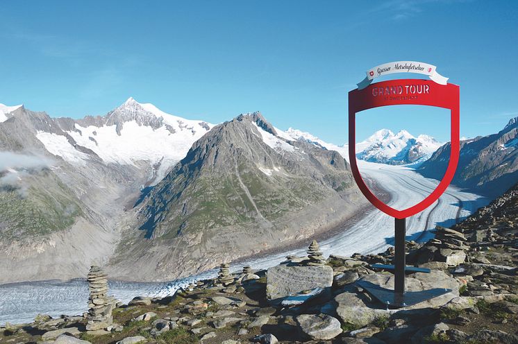 Foto-Spot der Grand Tour of Switzerland am Aletschgletscher 