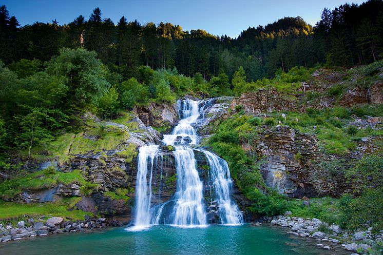 Die Wasserfaelle im Val Piumogna in der Leventina bei Faido-Kanton Tessin 