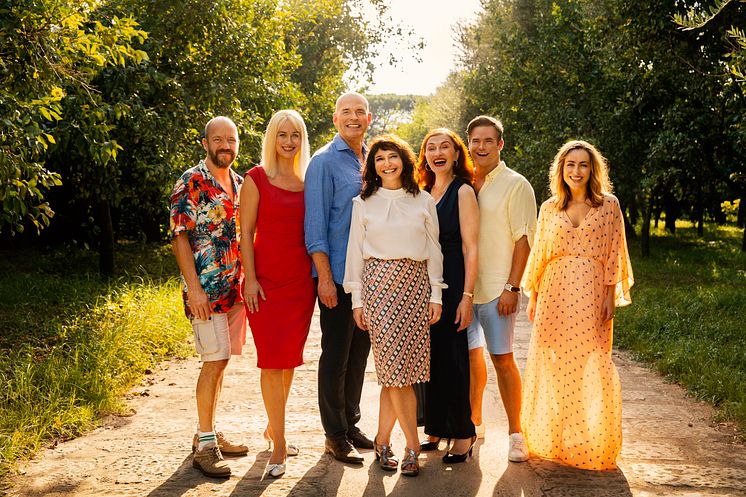 Fra venstre: Benjamin Boe Rasmussen, Xenia Lach Nielsen, Niels Olsen, Susanne Bier, Bodil Jørgensen, Silas Holst & Maria Lucia