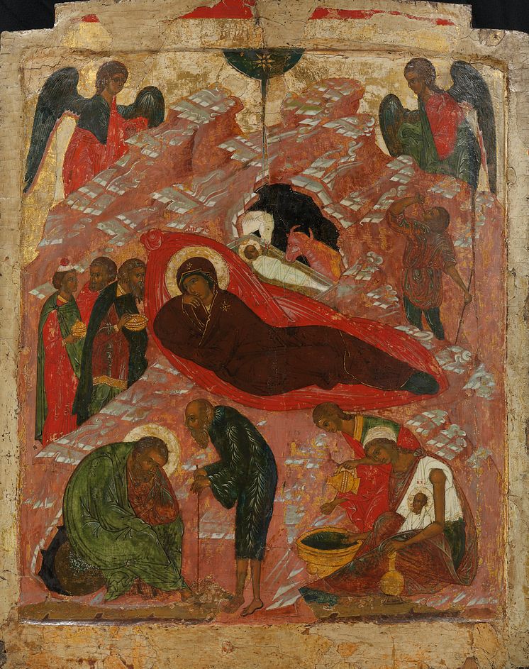 Livets dans. Russisk ikon, Jesu fødsel, 1500–1525