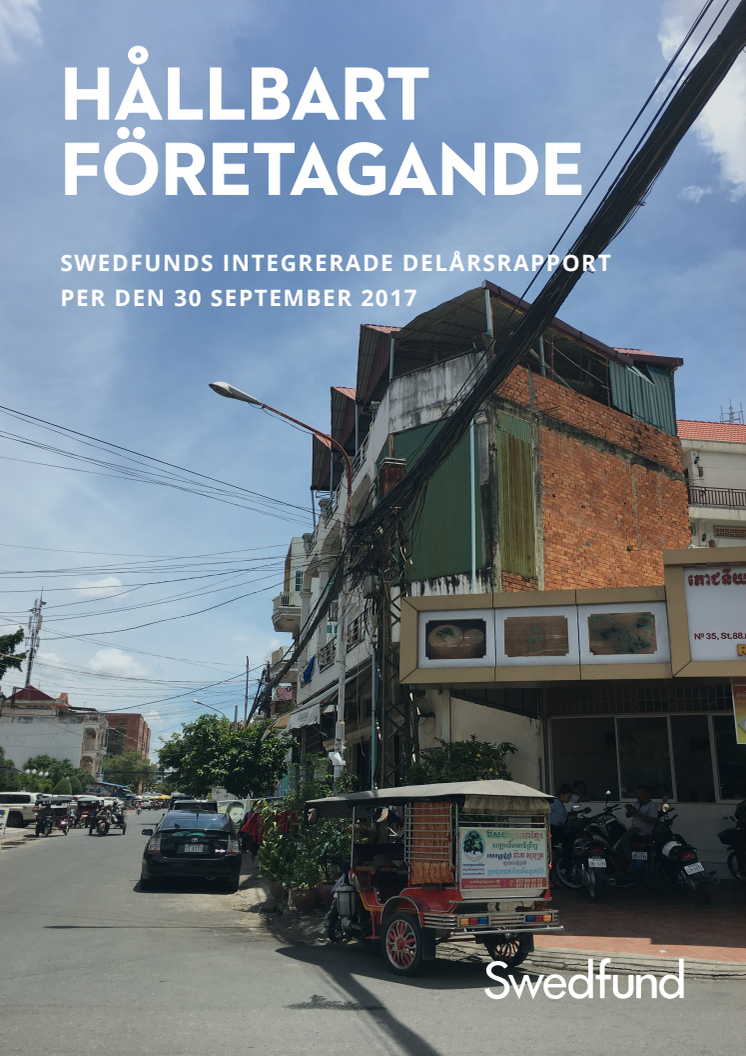 Swedfunds integrerade delårsrapport juli-september 2017