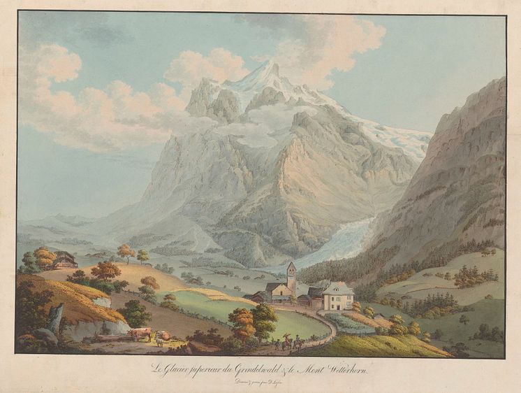 Simon Daniel Lafond_Le Glacier superieur du Grindelwald & Wetterhorn(c)Sammlung Stiftung Familie Fehlmann Winterthur