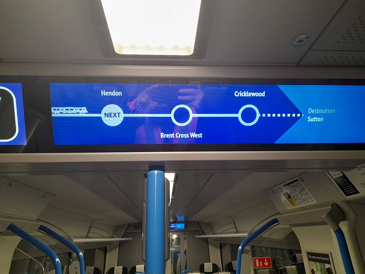 Brent Cross West on the Thameslink route map