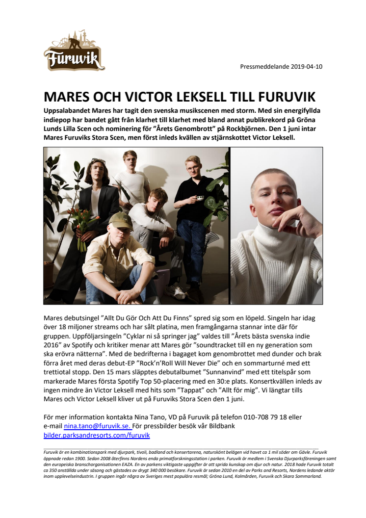 Mares och Victor Leksell till Furuvik
