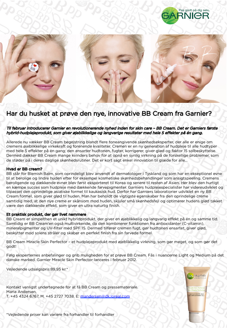 Garnier BB Cream - Miracle Skin Perfector