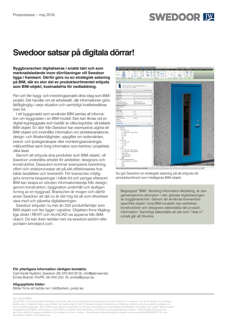 Swedoor satsar på digitala dörrar!