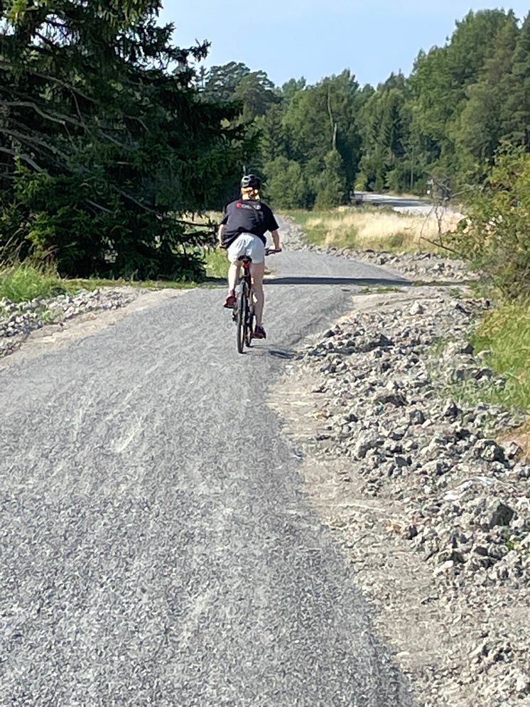 Sommarcykelväg mot Lundabadet