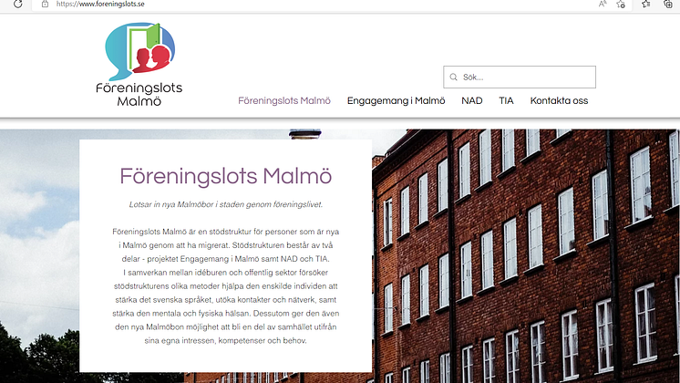 Föreningslots Malmö - Hemsida