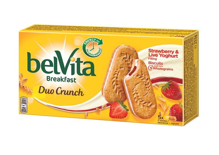 belVita Duo Crunch Truskawki i Jogurt Naturalny