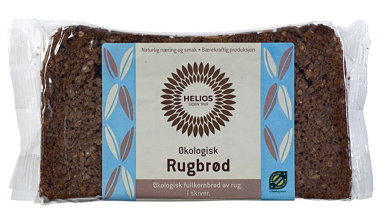 Helios rugbrød skiver økologisk 500 g