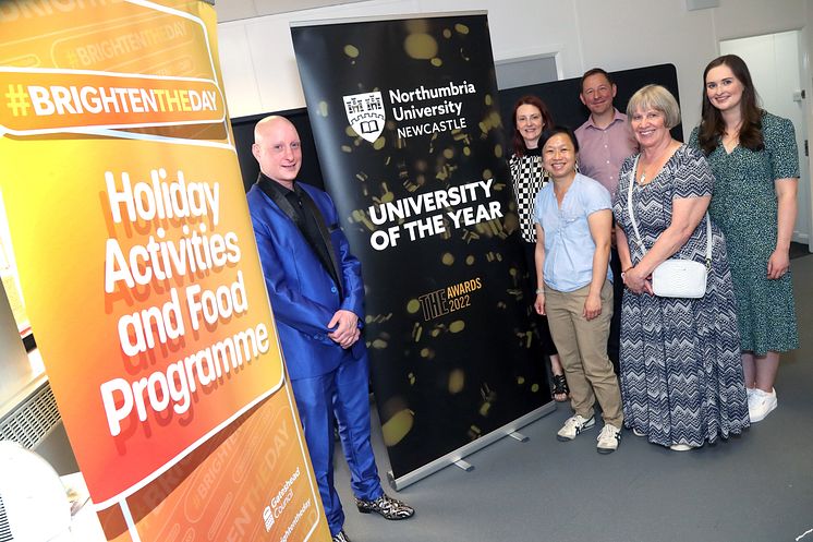 Dr Iain Brownlee, Dr Melissa Fothergill, Dan Monnery, Prof Joyce Yee, Professor Greta Defeyter and Emily Round from Northumbria University