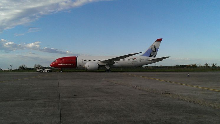 H.C. Andersen på Norwegians Dreamliner