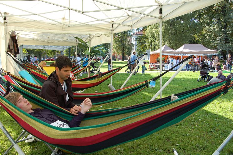 God finalestemning under Slappa-NM i Sofienbergparken i Oslo 2013.