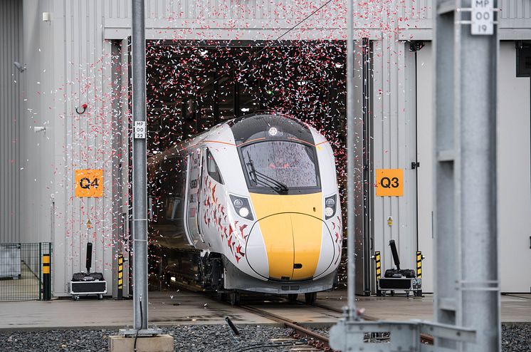 First UK-built IEP train