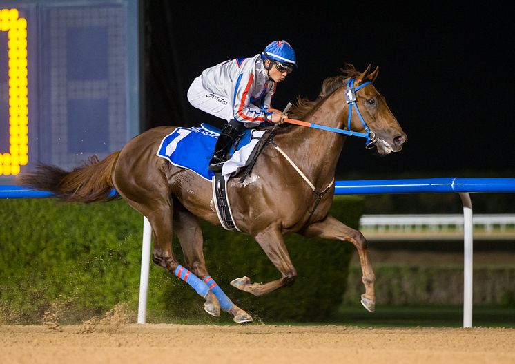 I Kirk vinner på Meydan i Dubai, UAE