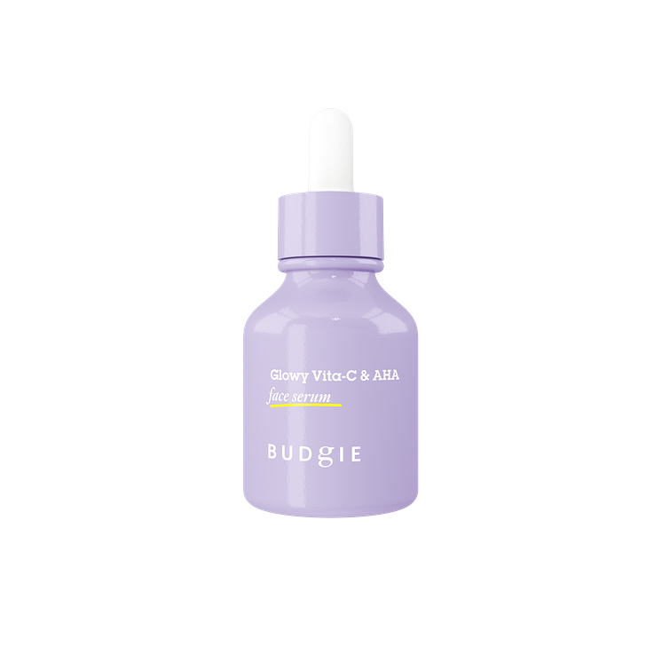 Budgie-Glowy-Vita-C-&-AHA-Face-Serum-4000x4000px