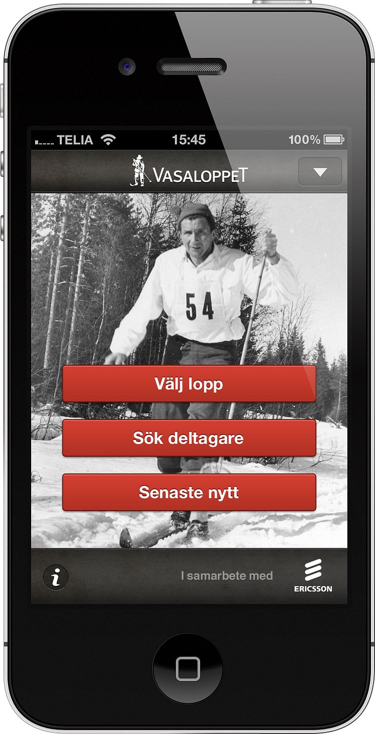 Vasaloppets nya app för iPhone