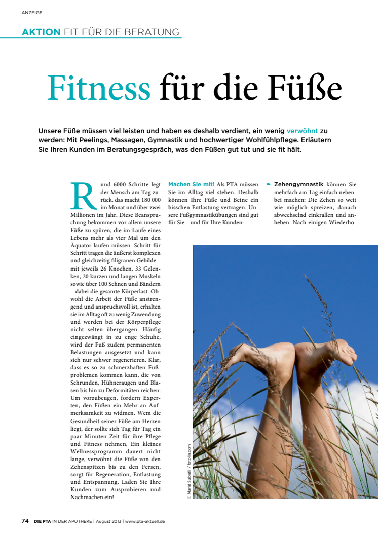 Fitness für die Füße