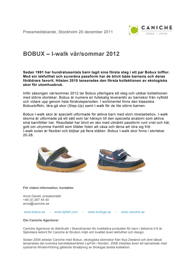 BOBUX – I-walk vår/sommar 2012