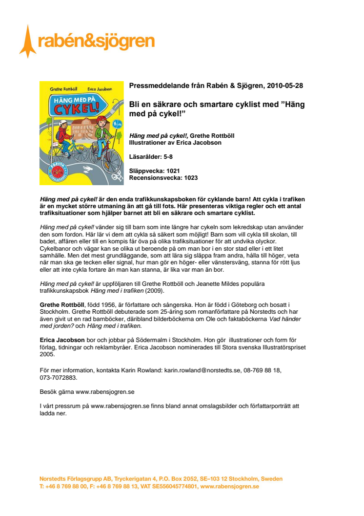 Bli en säkrare och smartare cyklist med ”Häng med på cykel!”