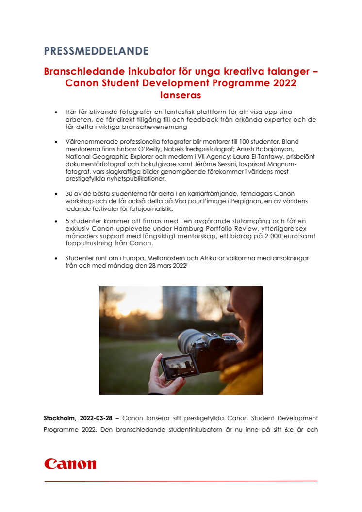 Pressmeddelande Canon Student Development Programme 2022.pdf