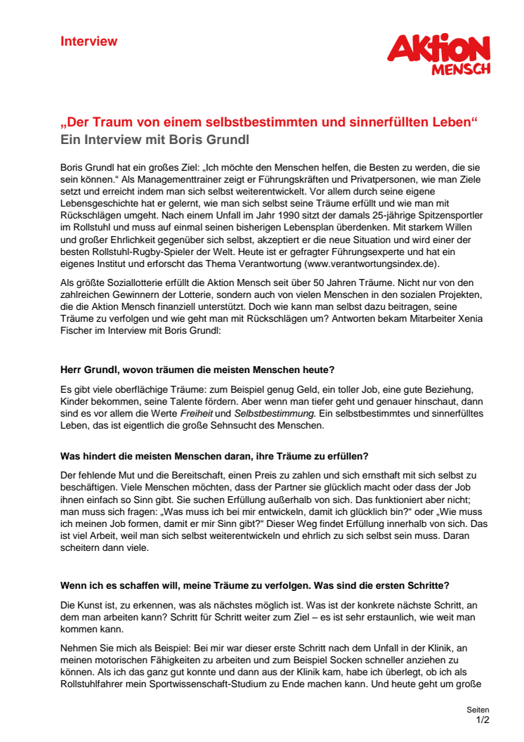 Interview mit dem Managementtrainer Boris Grundl