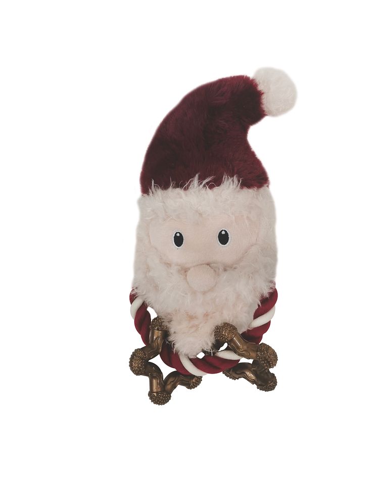 Bark-a-Boo BerryFrost Dog Toy RopeRing Santa and Stars.jpg