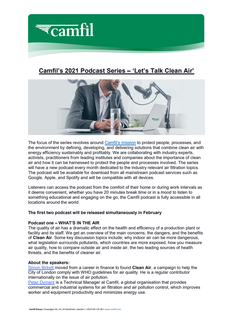 Camfil's Podcast series- 'Lets Talk Clean Air'.pdf