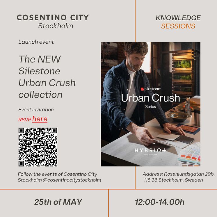 COSENTINO CITY STOCKHOLM 1X1 Urban Crush lunch