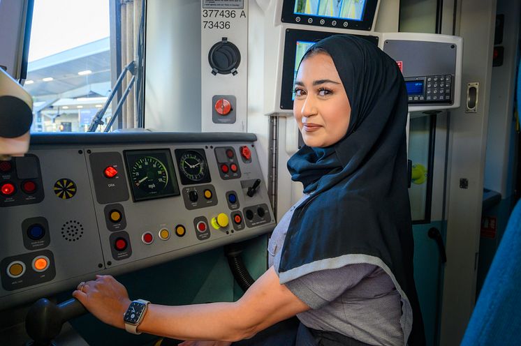 Rezwana Khanom, 29, is training to become a driver with Southern