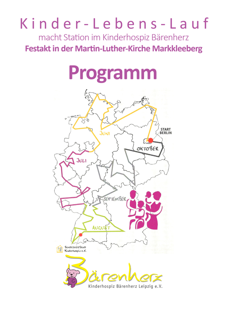 Kinder-Lebens-Lauf macht Station im Kinderhospiz Bärenherz