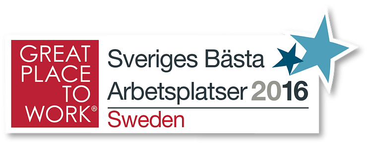 Great Place To Work - Sveriges Bästa Arbetsplatser 2016