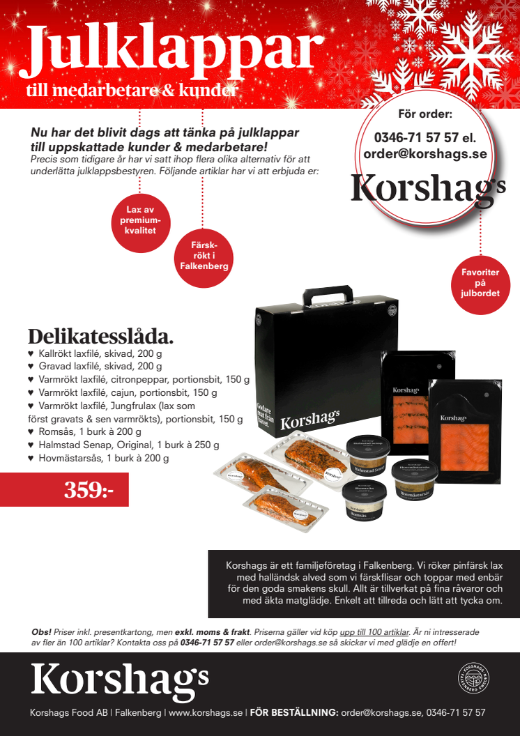 Julklappstips: Delikatesslåda med lax från Korshags