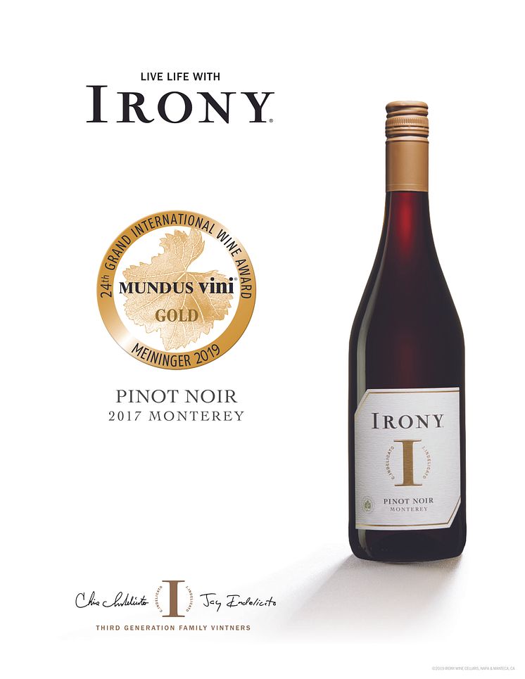 2017 Irony Pinot Noir Mundus Vini