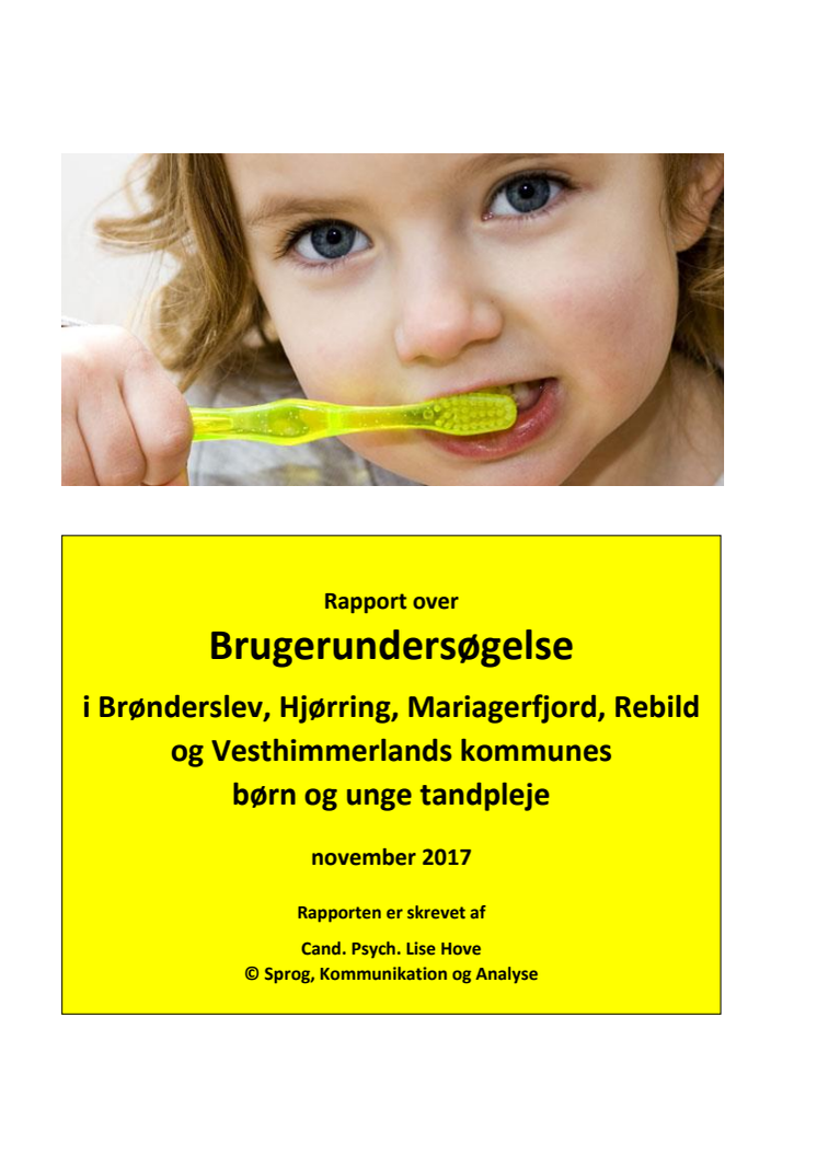 Brugerundersøgelse Rebild Tandpleje