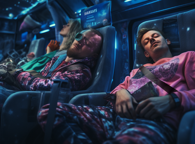 bälte eople_sitting_sleeping_in_a_cozy_modern_bus._The_47bfc1fe-58c1-4bea-98b1-e28785215efb