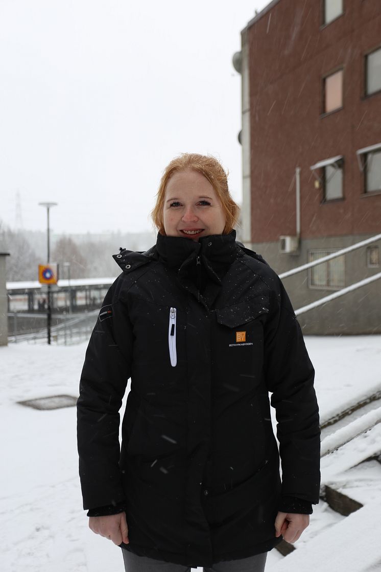 Sandra Gustavsson, Botkyrkabyggens områdeschef i Fittja