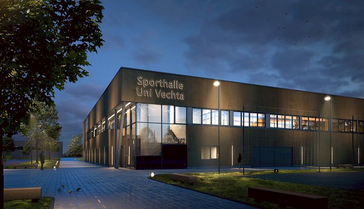 Entwürfe für die neue Sporthalle an der Universität Vechta