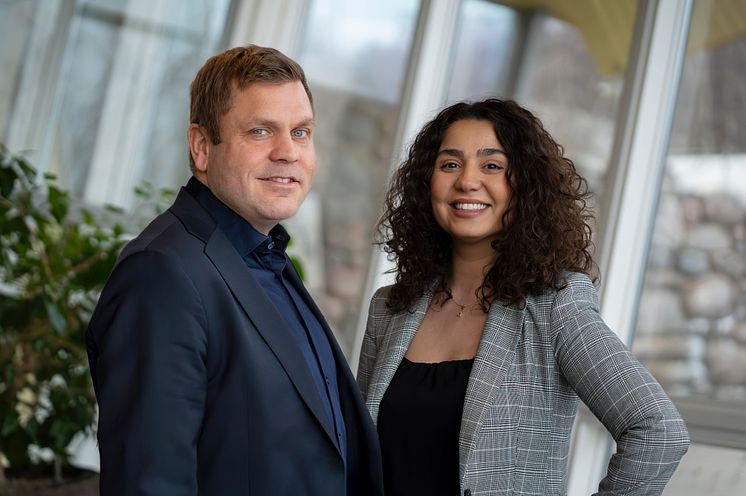 Mikael Svensson och Sanna Parvaneh