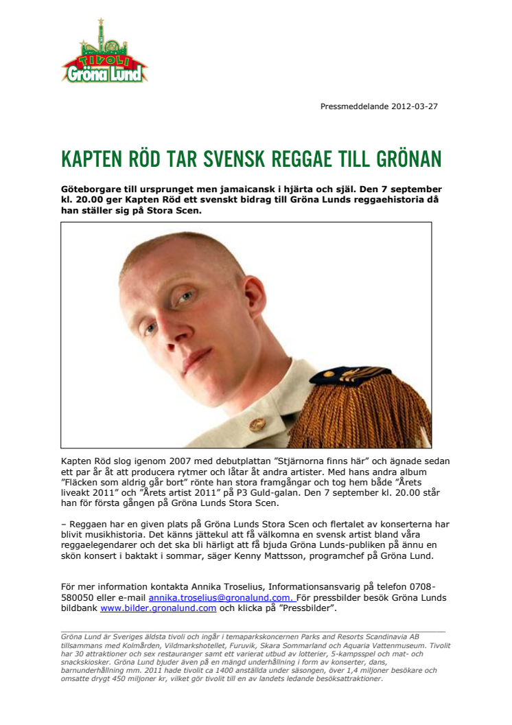 Kapten Röd tar svensk reggae till Grönan