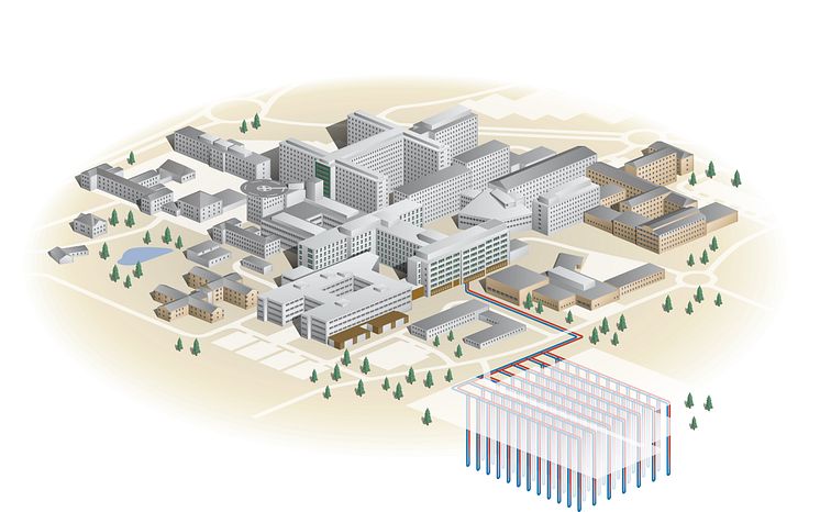 Teknisk illustration marklager energi Nus