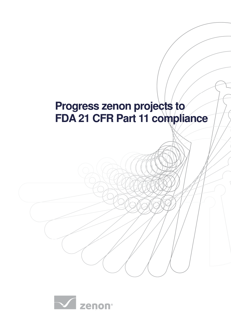 Whitepaper - Progress zenon projects to FDA 21 CFR Part 11 compliance (eng)