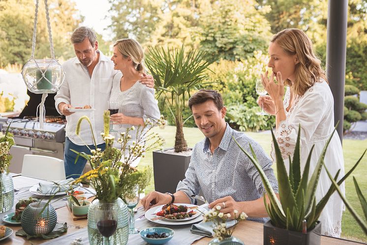 Kochen, Wohnen, Leben unter freiem Himmel