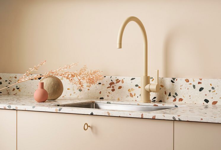 Marbodal x Toniton_Creme_Kitchen_Tap_Handle_Terrazzo