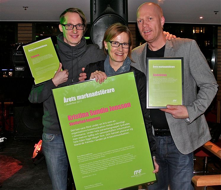 Skellefteå kommuns kriskommunikation utsågs till Årets marknadsförare i Skellefteå 2011