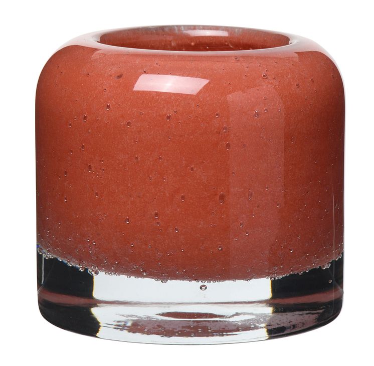 NYHET! Tea light holder Drew Ø10x9 cm Rubber Red Glass 8,99 EUR.jpg