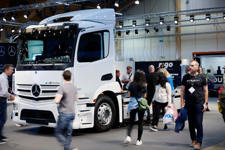 Stand for Mercedes-Benz Trucks in Sweden at Elmia Lastbil 24-27 August 2022