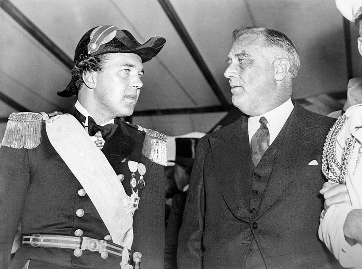 Frankllin D. Roosevelt med prins Bertil