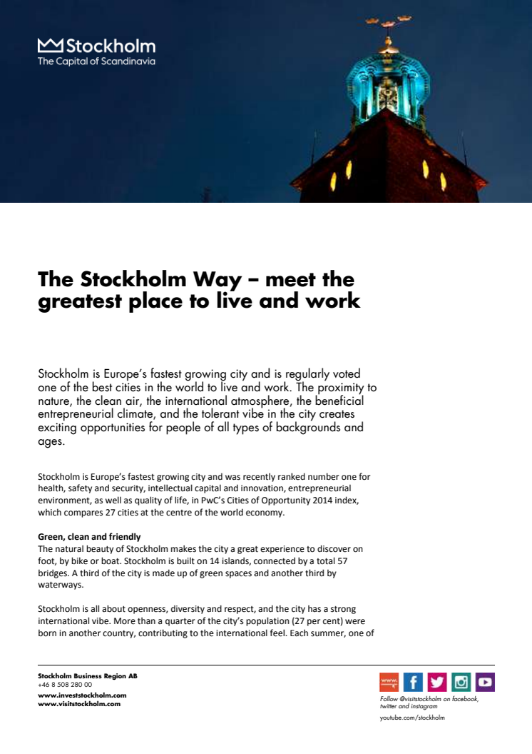 The Stockholm Way